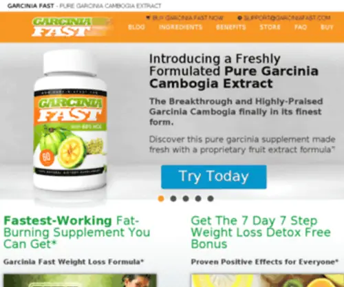 Garciniafast.com(Garcinia) Screenshot