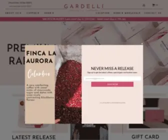 Gardellicoffee.com(Gardelli Specialty Coffees) Screenshot