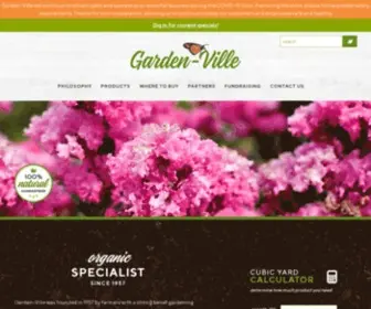 Garden-Ville.com(Organic Gardening and Landscaping Products) Screenshot