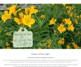 Gardenactivitysigns.com(Garden Activity Signs) Screenshot