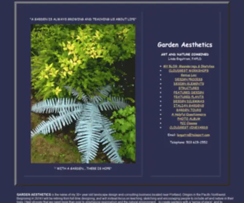 Gardenaesthetics.com(Landscape Design) Screenshot