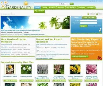 Gardenality.com(Gardening) Screenshot