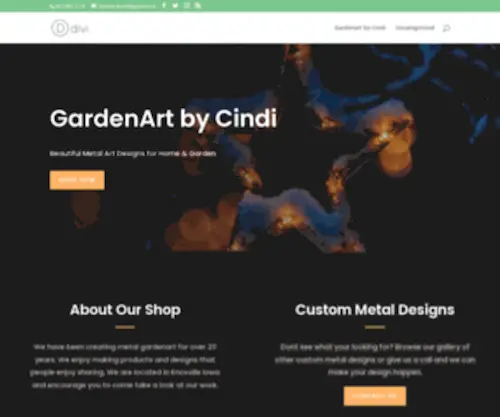 Gardenartbycindi.com(Custom Metal Artwork) Screenshot