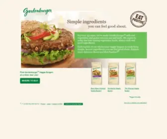 Gardenburger.com(Gardenburger®) Screenshot