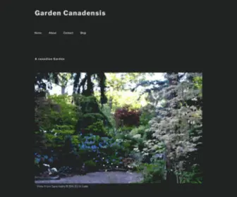 Gardencanadensis.ca(Garden Canadensis) Screenshot