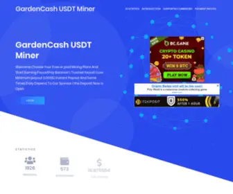 Gardencash.ga(GardenCash USDT Miner) Screenshot