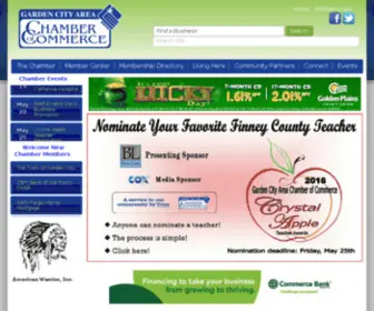 Gardencitychamber.net(Garden City Area Chamber of Commerce) Screenshot