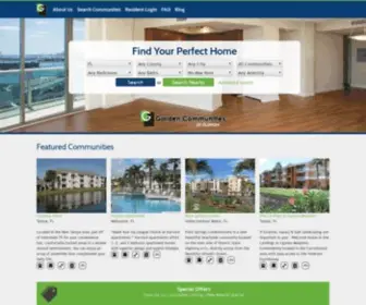 Gardencommunitiesfl.com(Florida Apartment & Condo Rentals) Screenshot