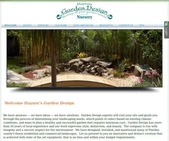 Gardendesign-INC.com(Haynor's Garden Design) Screenshot