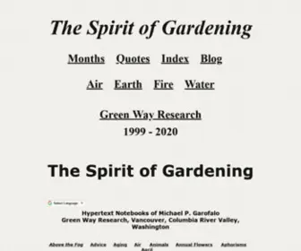 Gardendigest.com(The Spirit of Gardening) Screenshot
