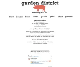 Gardendistrictdc.com(Garden district) Screenshot