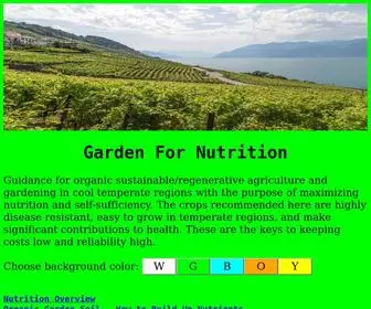 Gardenfornutrition.org(Garden for Nutrition) Screenshot