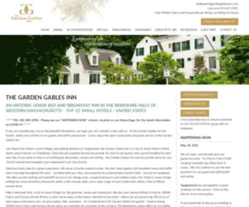 Gardengablesinn.com(The Garden Gables Inn) Screenshot
