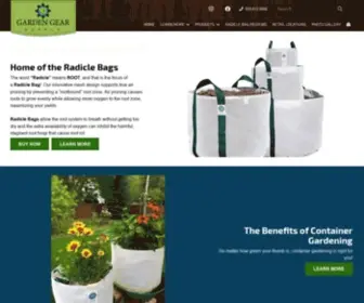 Gardengearsupply.com(Radicle Bags) Screenshot