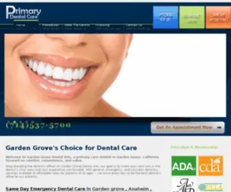 Gardengrovedentalarts.com(Garden Grove Dental Arts) Screenshot