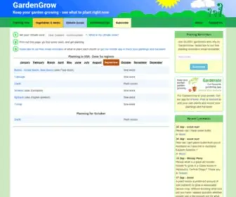 Gardengrow.co.nz(Planting guide and reminders to keep your kitchen garden growing) Screenshot