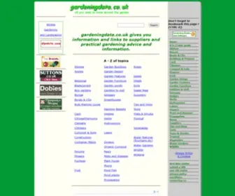 Gardeningdata.co.uk(Gardening information) Screenshot