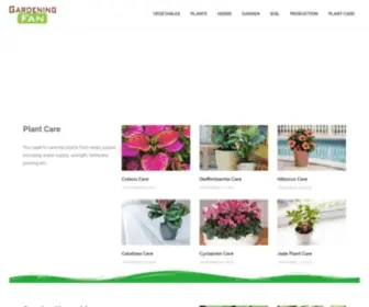 Gardeningfan.com(Gardening Fan) Screenshot