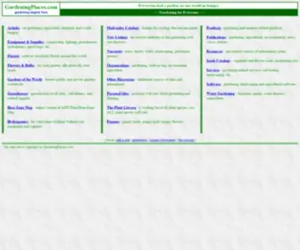 Gardeningplaces.com(Gardening Directory) Screenshot