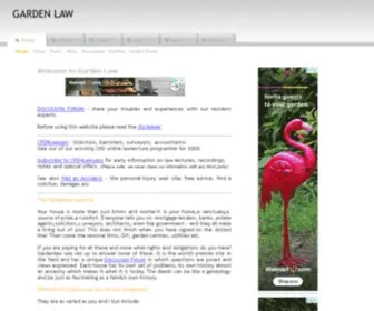 Gardenlaw.co.uk(Garden Law advice on fences) Screenshot