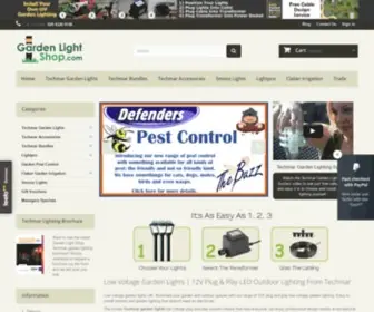 Gardenlightshop.com(Techmar garden lights) Screenshot