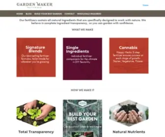 Gardenmaker.com(Natural Fertilizers) Screenshot