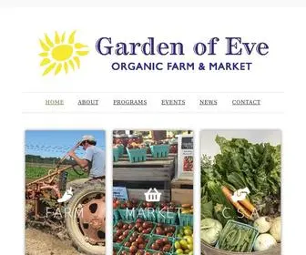 Gardenofevefarm.com(Garden of Eve Organic Farm and Market) Screenshot