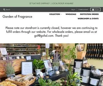 Gardenoffragrance.com(Garden of Fragrance) Screenshot