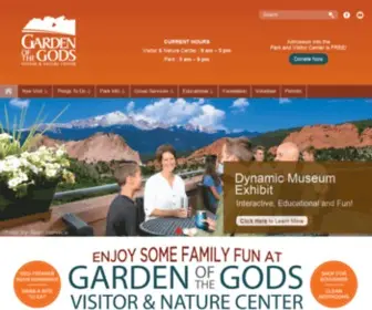 Gardenofgods.com(Garden of the Gods Visitor & Nature Center in Colorado Springs) Screenshot