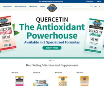 Gardenoflife.com(Made from whole foods with nutrients that your body) Screenshot