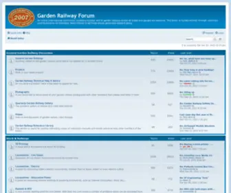 Gardenrails.org(Garden Railway Forum) Screenshot