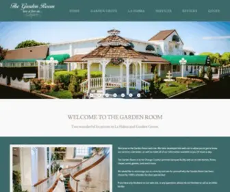 Gardenroomwedding.com(The Garden Room) Screenshot