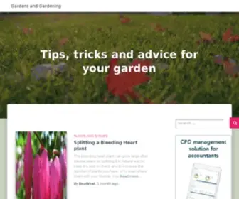 Gardensandgardening.co.uk(Tips, tricks and advice for your garden) Screenshot