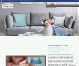 Gardensatcreekside.com(The Gardens at Creekside) Screenshot