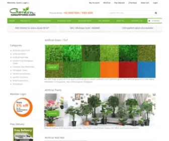 Gardensingapore.com(Singapore garden center) Screenshot