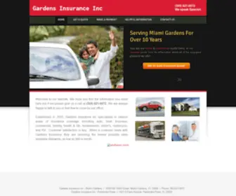 Gardensinsurance.com(Gardens Insurance Inc) Screenshot