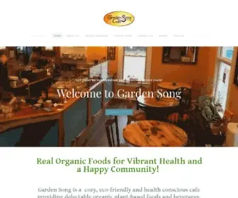 Gardensongcafe.com(Garden Song Eco Cafe) Screenshot