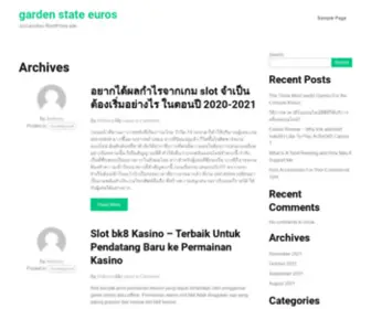 Gardenstateeuros.com(Just another WordPress site) Screenshot