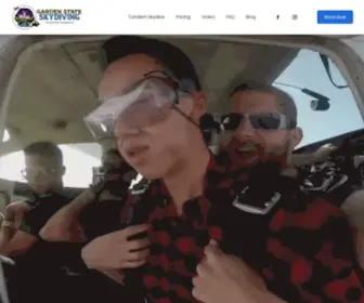 Gardenstateskydiving.com(Skydiving in New Jersey) Screenshot