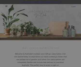 Gardenstreet.com.au(Garden Street Gin Club) Screenshot