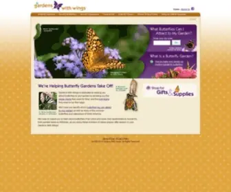 Gardenswithwings.com(Create a garden habitat for butterflies) Screenshot