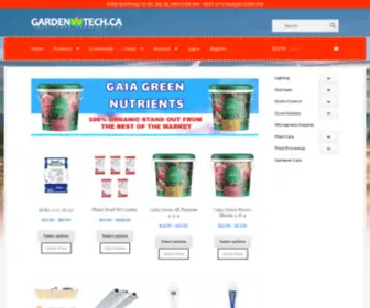Gardentech.ca(Canadian Hydroponics) Screenshot