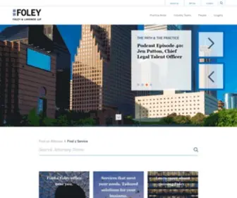 Gardere.com(Foley & Lardner LLP) Screenshot