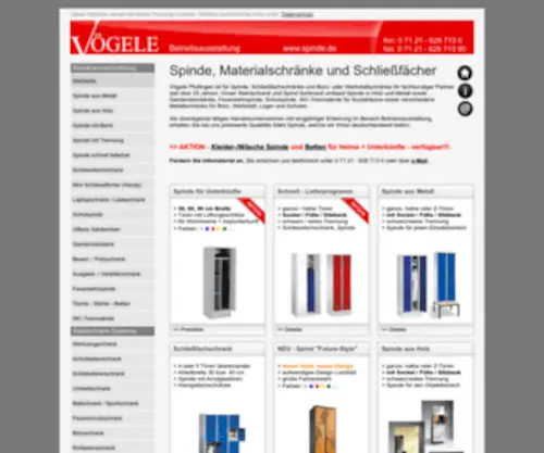 Garderobenschrank.com(Spinde günstig kaufen bei spinde.de) Screenshot