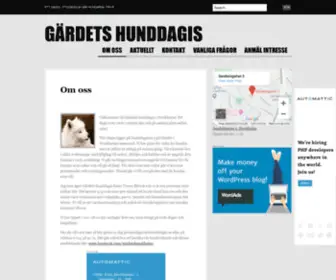 Gardetshunddagis.se(Gärdets hunddagis) Screenshot