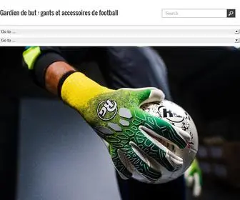 Gardienbut.net(Gants et accessoires de football de la marque RG) Screenshot