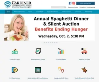 Gardinerfcu.org(Gardiner Federal Credit Union) Screenshot