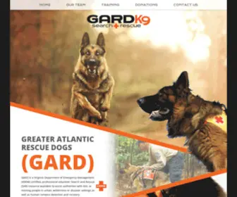 Gardk9.org(Greater Atlantic Rescue Dogs) Screenshot