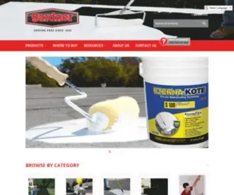 Gardnercoatings.com(Gardner® Roof) Screenshot