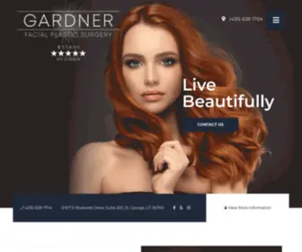 Gardnerface.com(Facial Plastic Surgery St George) Screenshot